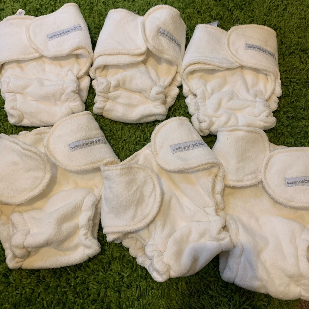 Sustainablebabyish Fitted Cloth Diaper OS Bundle